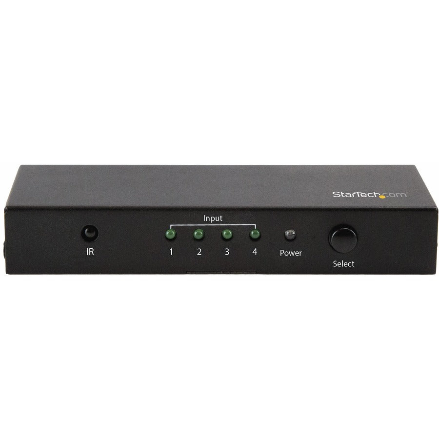 StarTech.com 4 Port HDMI Switch - 4K 60Hz - Supports HDCP - IR - HDMI Selector - HDMI Multiport Video Switcher - HDMI Switcher VS421HD20