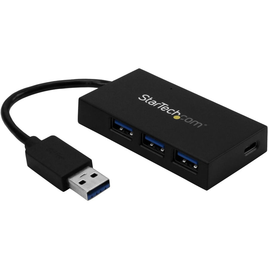 StarTech.com 4 Port USB 3.0 Hub - USB-A to USB-C & 3x USB-A SuperSpeed 5Gbps - Self or USB Bus Powered - USB 3.1 Gen 1 BC 1.2 Charging Hub HB30A3A1CSFS