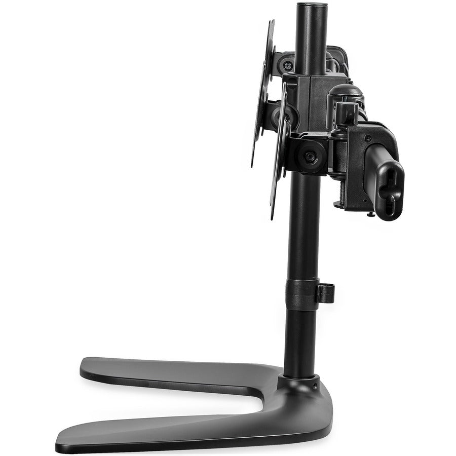 StarTech.com Triple Monitor Stand - Crossbar - Steel & Aluminum - For VESA Mount Monitors up to 27in - Computer Monitor Stand - 3 Monitor Arm ARMBARTRIO2