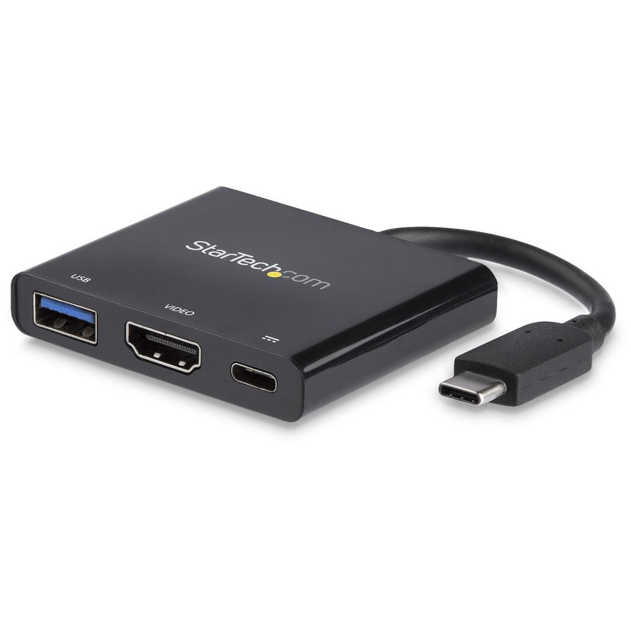 StarTech.com Adaptateur multiport USB C avec HDMI 4K et 1x USB 3.0 - PD - Mac et Windows - Adaptateur vidéo tout-en-un USB Type C CDP2HDUACP