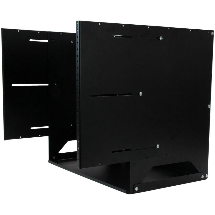 StarTech.com 8U Wallmount Server Rack with Built-in Shelf - Solid Steel - Adjustable Depth 12in to 18in WALLSHELF8U