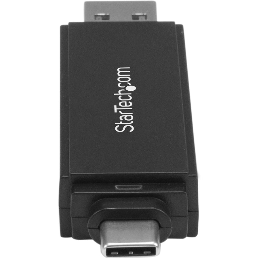 Star Tech.com USB 3.0 Memory Card Reader for SD and microSD Cards - USB-C and USB-A - Portable USB SD and microSD Card Reader SDMSDRWU3AC