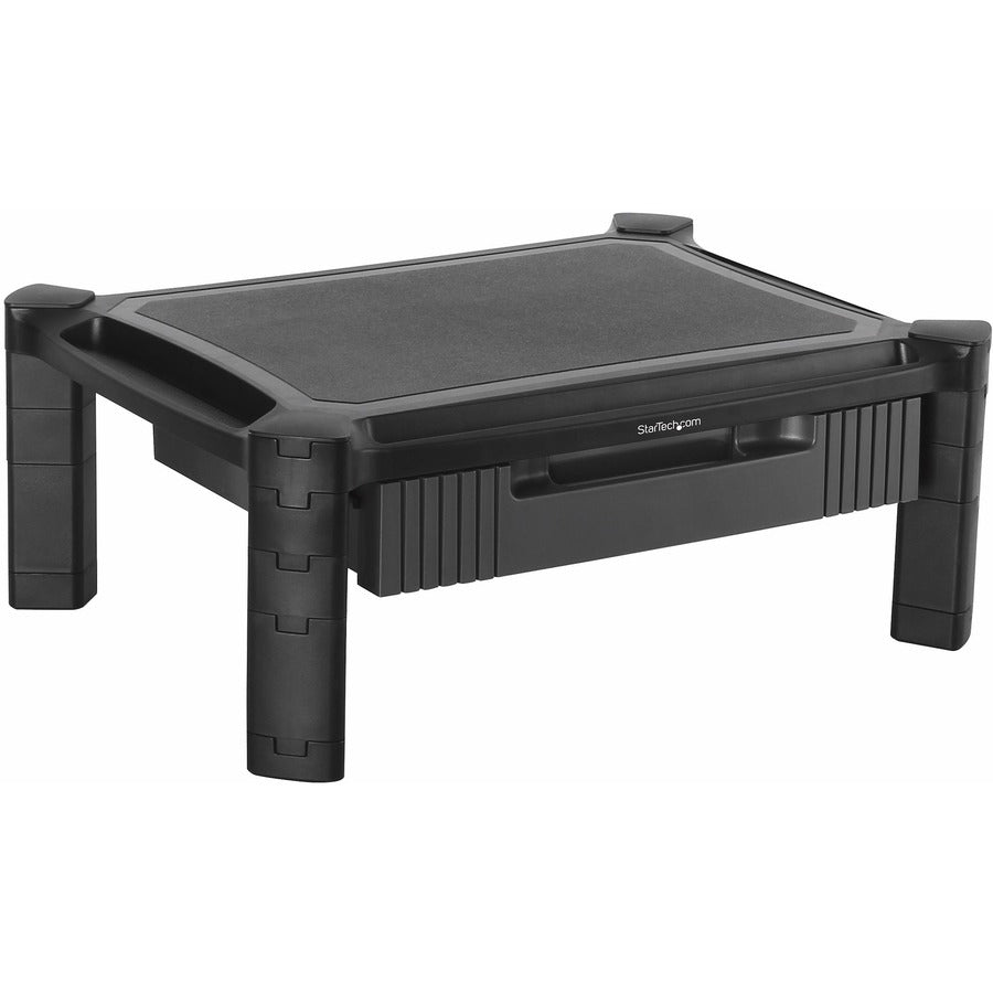 StarTech.com Adjustable Monitor Riser - Drawer - Monitors up to 32"- Adjustable Height - Monitor Stand - Computer Monitor Riser MONSTADJD