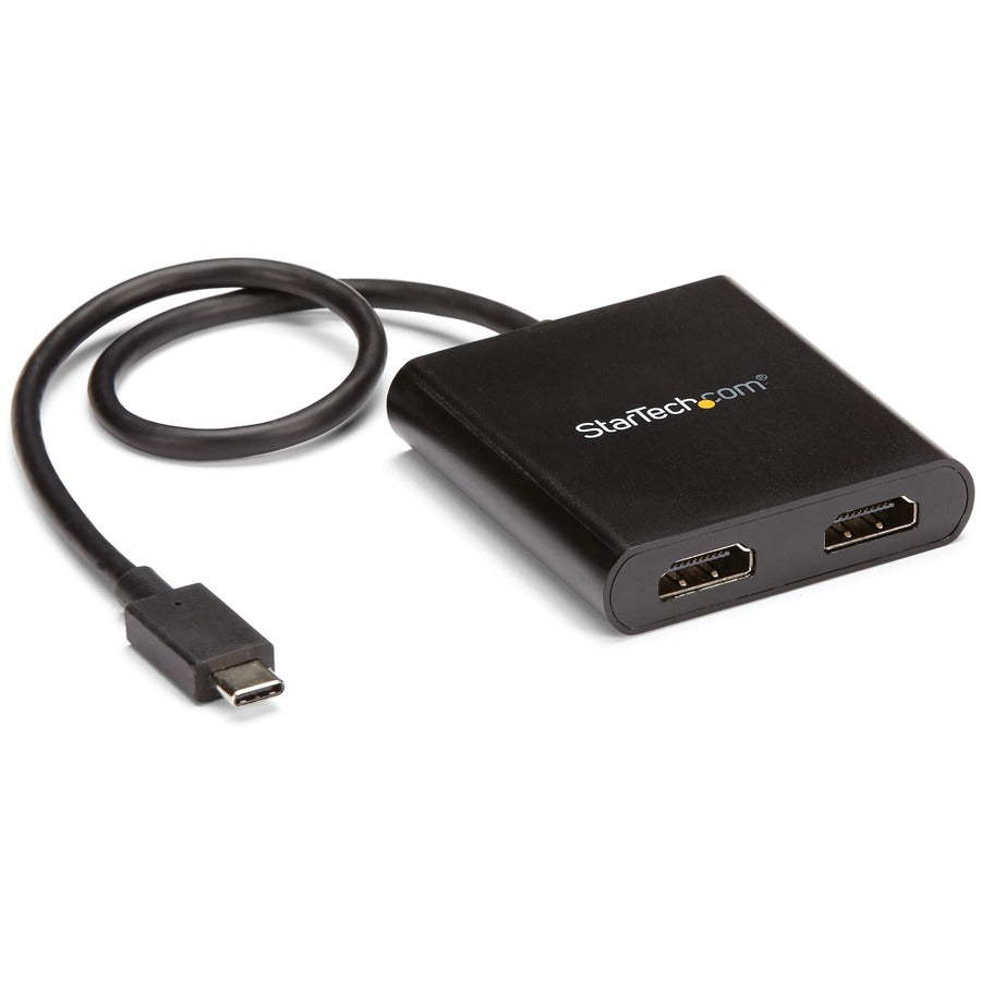 StarTech.com 2-Port Multi Monitor Adapter - USB-C to HDMI Video Splitter - USB Type-C to HDMI MST Hub - Thunderbolt 3 Compatible - Windows MSTCDP122HD