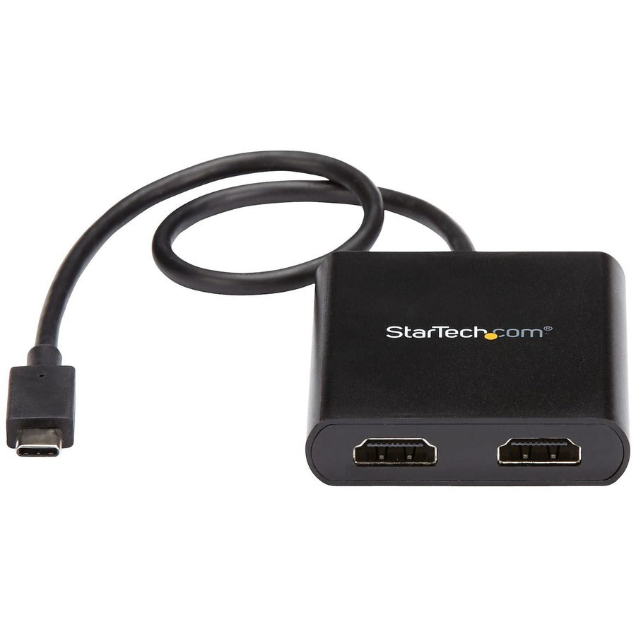 StarTech.com 2-Port Multi Monitor Adapter - USB-C to HDMI Video Splitter - USB Type-C to HDMI MST Hub - Thunderbolt 3 Compatible - Windows MSTCDP122HD