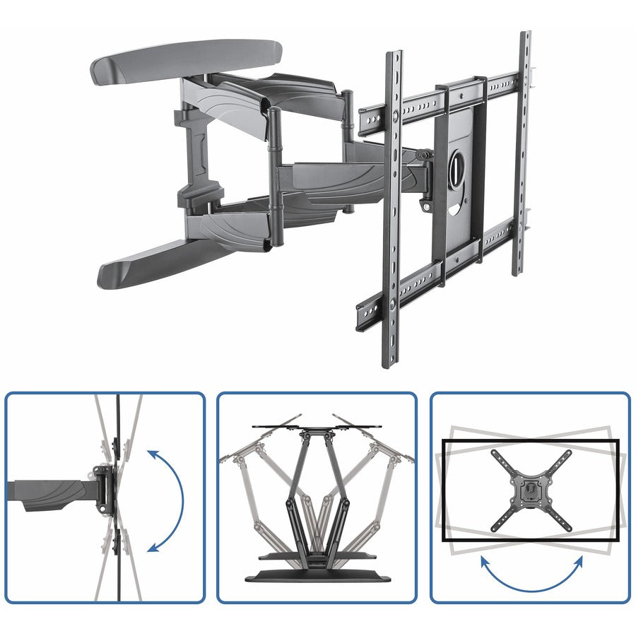 StarTech.com TV Wall Mount for up to 70 inch VESA Displays - Heavy Duty Full Motion Universal TV Wall Mount Bracket - Articulating Arm FPWARTB2