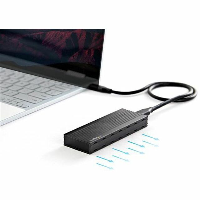 StarTech.com USB-C (10Gbps) to M.2 NVMe SSD Enclosure - Portable M.2 PCIe Aluminum Case - 1GB/s Read & Write - Mac & PC M2E1BMU31C