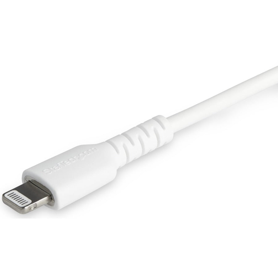 StarTech.com Câble USB-C vers Lightning blanc durable de 2 m, câble de charge/synchronisation robuste et robuste pour Apple iPhone/iPad certifié MFi RUSBCLTMM2MW