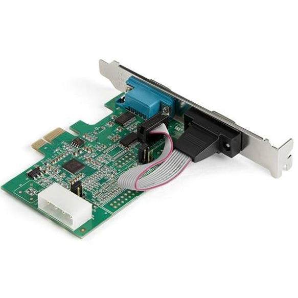 StarTech.com 2-port PCI Express RS232 Serial Adapter Card - PCIe to Dual Serial DB9 RS-232 Controller - 16950 UART - Windows and Linux PEX2S953