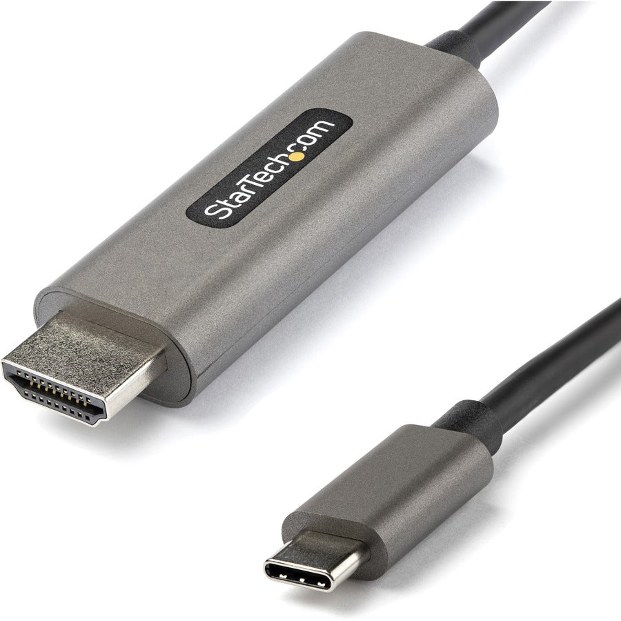 StarTech.com Câble USB C vers HDMI de 2 m 4K 60 Hz avec HDR10, câble adaptateur vidéo Ultra HD USB Type-C vers HDMI 2.0b, DP 1.4 Alt Mode HBR3 CDP2HDMM2MH