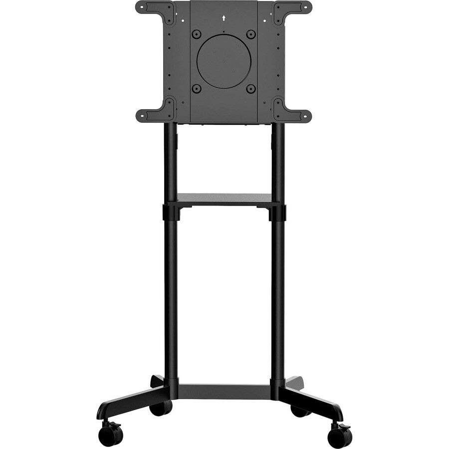 StarTech.com Chariot TV mobile, support TV portable roulant, support d'écran VESA 37-70 pouces (70 kg), étagère et rangement, affichage rotatif/inclinable MBLTVSTNDEC