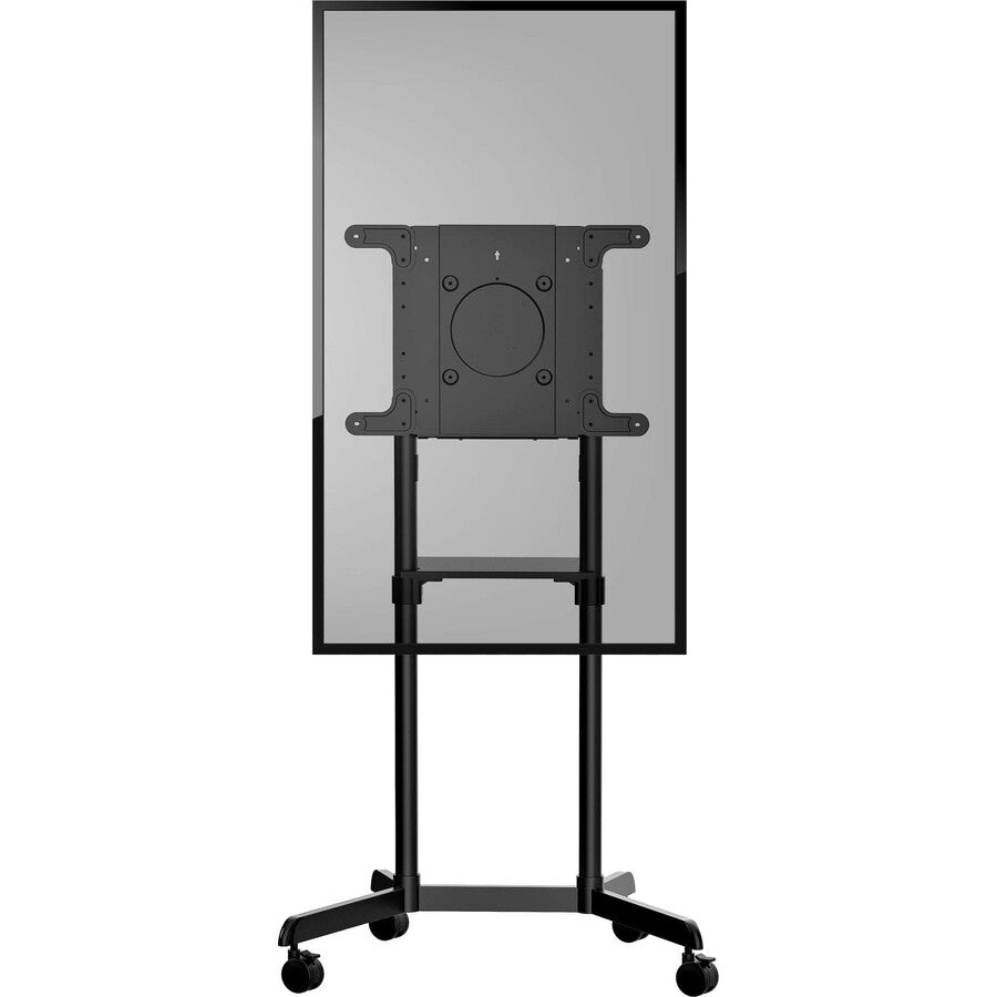 StarTech.com Chariot TV mobile, support TV portable roulant, support d'écran VESA 37-70 pouces (70 kg), étagère et rangement, affichage rotatif/inclinable MBLTVSTNDEC