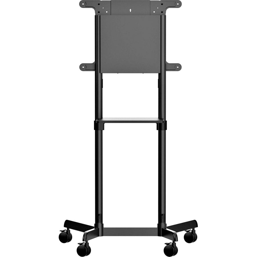 StarTech.com Chariot TV mobile, support TV portable roulant, support d'écran VESA 37-70 pouces (70 kg), étagère et rangement, affichage rotatif/inclinable MBLTVSTNDEC