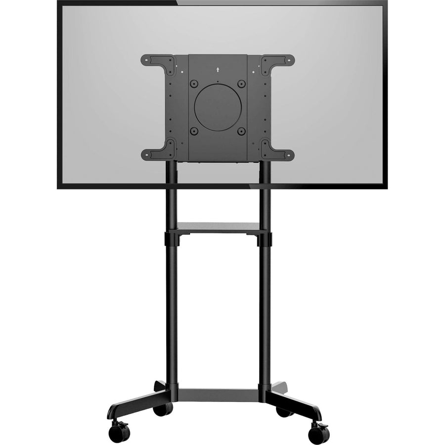 StarTech.com Chariot TV mobile, support TV portable roulant, support d'écran VESA 37-70 pouces (70 kg), étagère et rangement, affichage rotatif/inclinable MBLTVSTNDEC