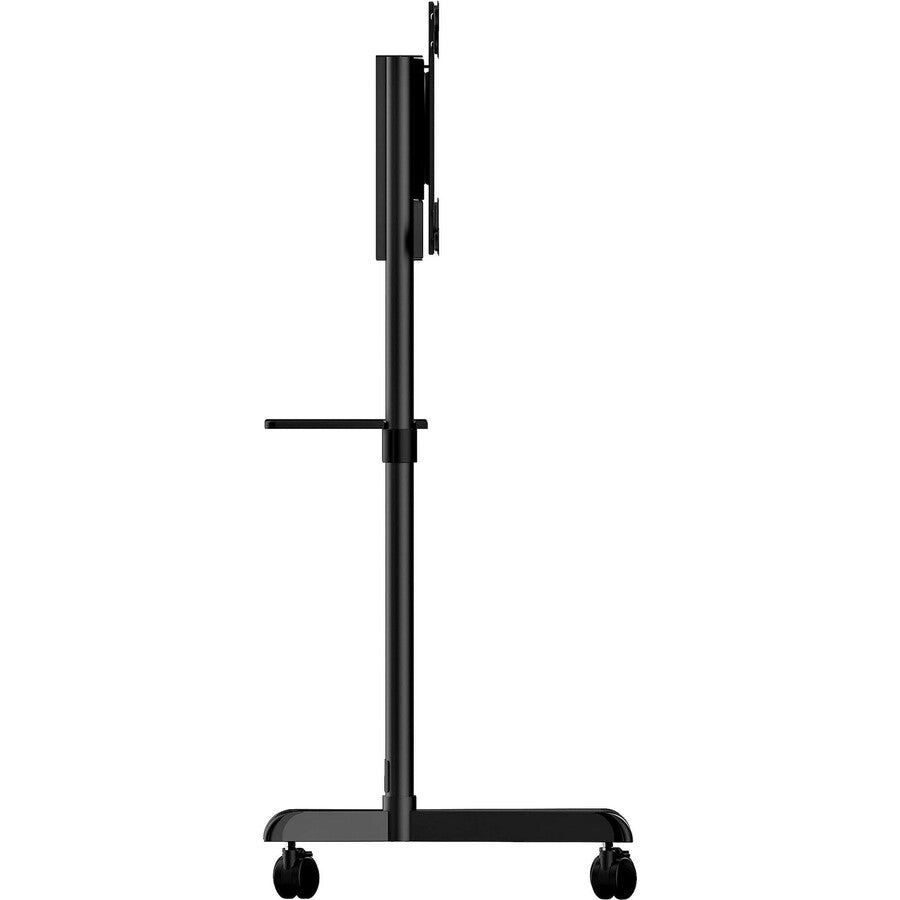 StarTech.com Chariot TV mobile, support TV portable roulant, support d'écran VESA 37-70 pouces (70 kg), étagère et rangement, affichage rotatif/inclinable MBLTVSTNDEC