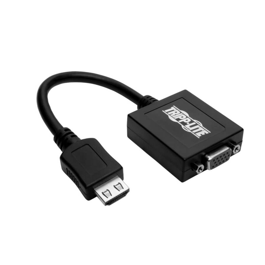 Convertisseur adaptateur Tripp Lite 6 pouces HDMI vers VGA avec audio vidéo pour Ultrabook/ordinateur portable/ordinateur de bureau 6" P131-06N