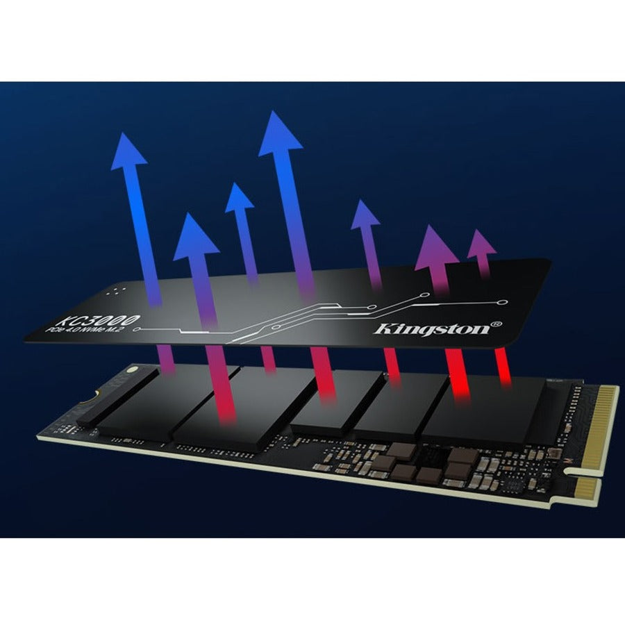 Disque SSD Kingston KC3000 1 To - M.2 2280 interne - PCI Express NVMe (PCI Express NVMe 4.0 x4) SKC3000S/1024G