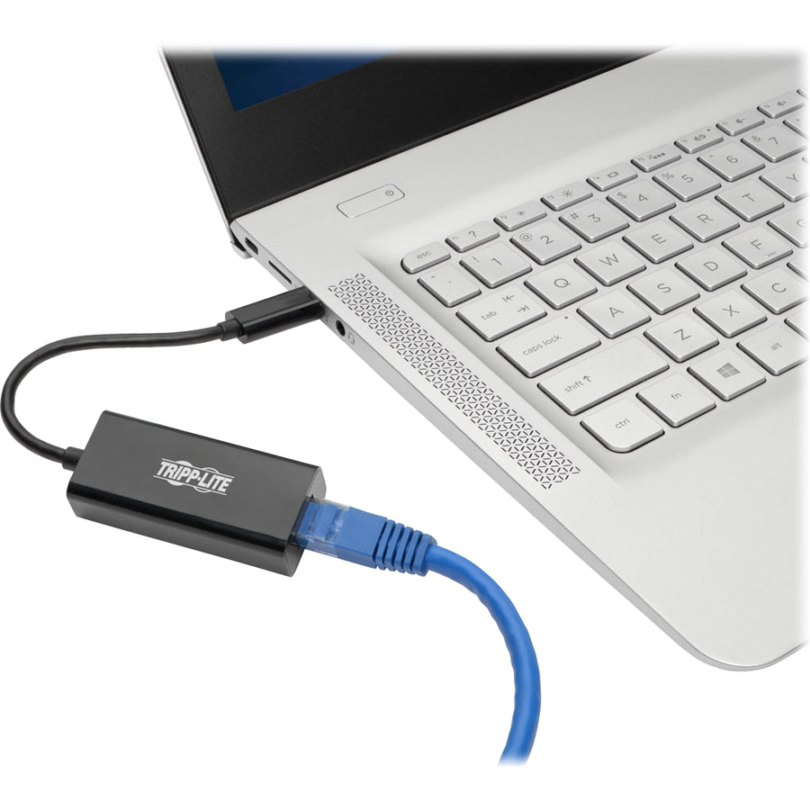 Tripp Lite USB-C to Gigabit Network Adapter with Thunderbolt 3 Compatibility - Black U436-06N-GB