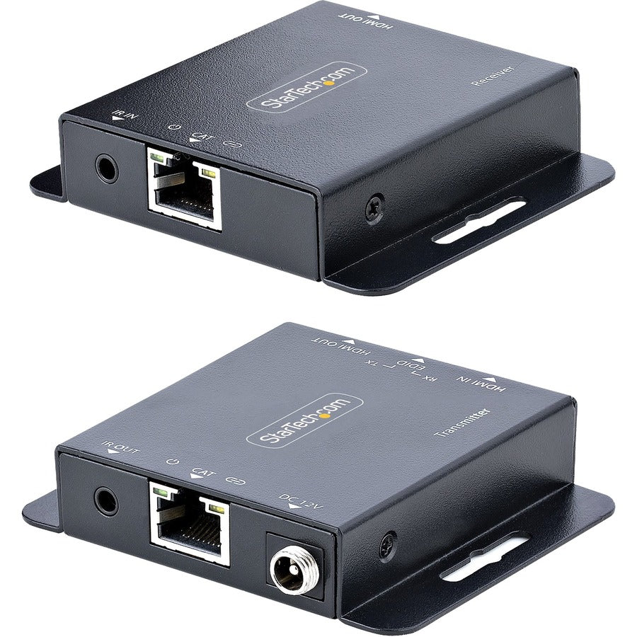 StarTech.com HDMI Extender over CAT6/CAT5, 4K 30Hz/130ft PoC HDMI over Ethernet Extender, HDMI Transmitter and Receiver kit, IR Extension EXTEND-HDMI-4K40C6P1