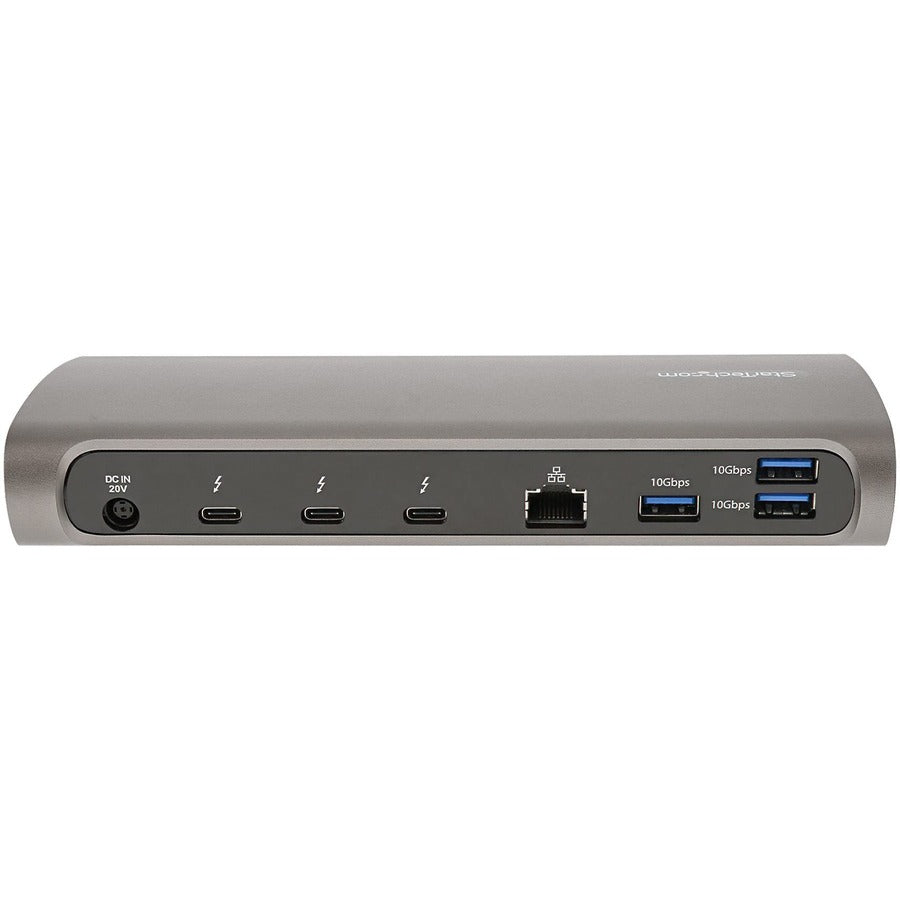 StarTech.com Thunderbolt 4 Dock, 96W Power Delivery, Single 8K / Dual Monitor 4K 60Hz, 3x TB4/USB4 ports, 4x USB-A, SD, GbE, 0.8m cable TB4CDOCK