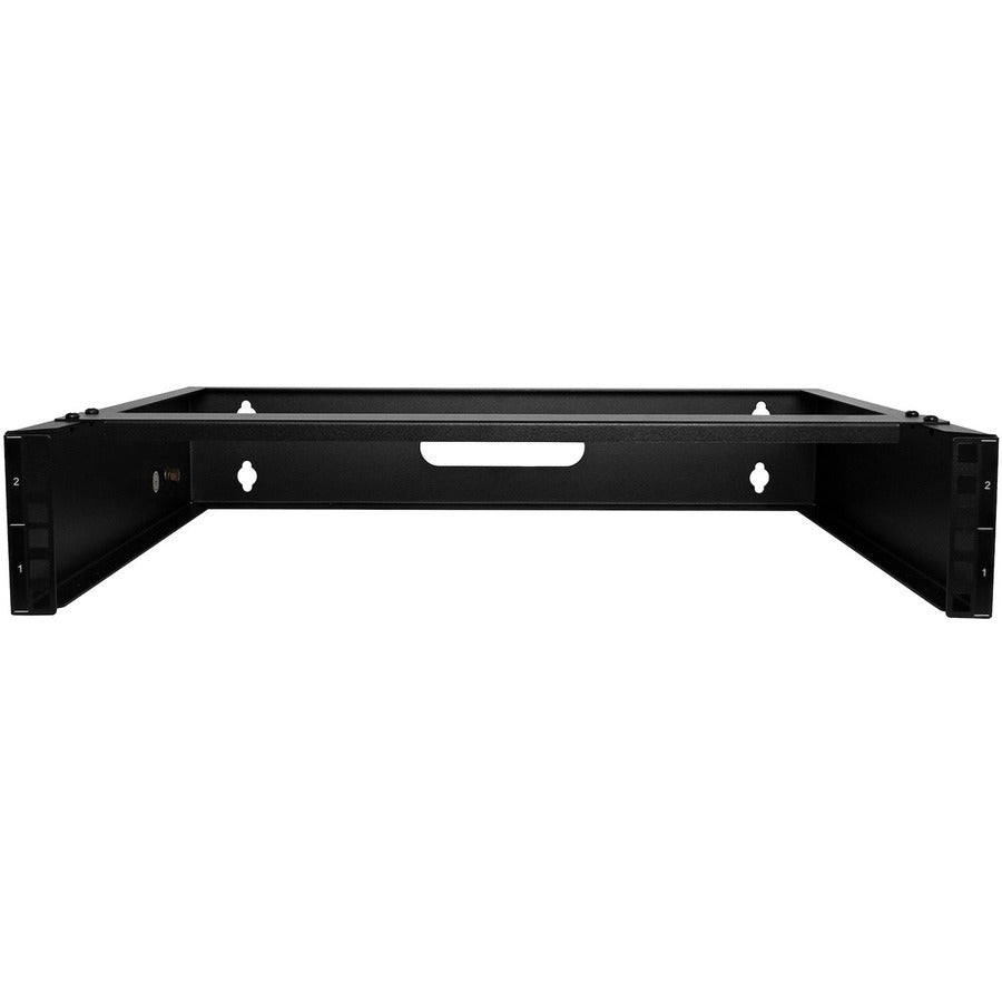 StarTech.com 2U Wall Mount Rack, 14in Deep, 19 inch Wall Mount Network Rack, Wall Mounting Patch Panel Bracket for Switch/IT Equipment RACK-2U-14-BRACKET