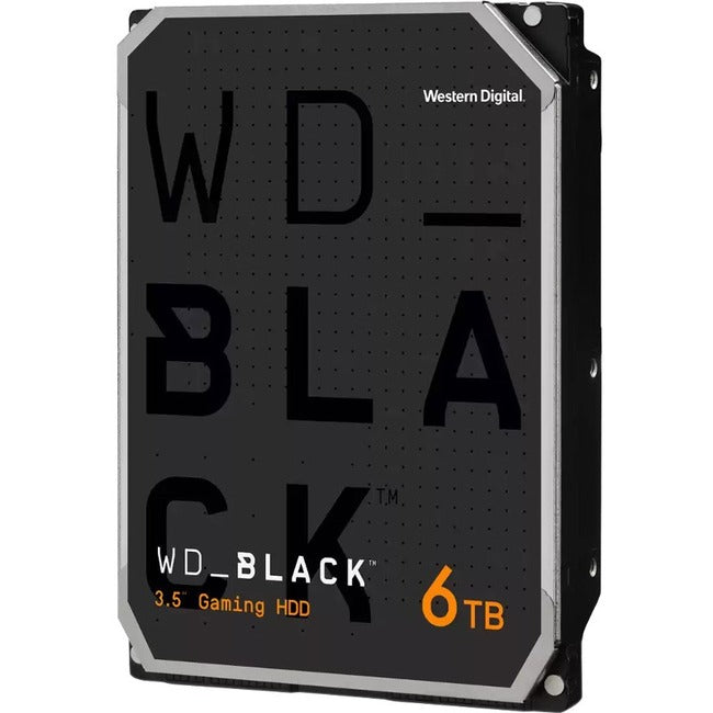 Disque dur WD Black WD6004FZWX 6 To - 3,5" interne - SATA (SATA/600) - Méthode d'enregistrement magnétique conventionnel (CMR) - Support 3,5" WD6004FZWX