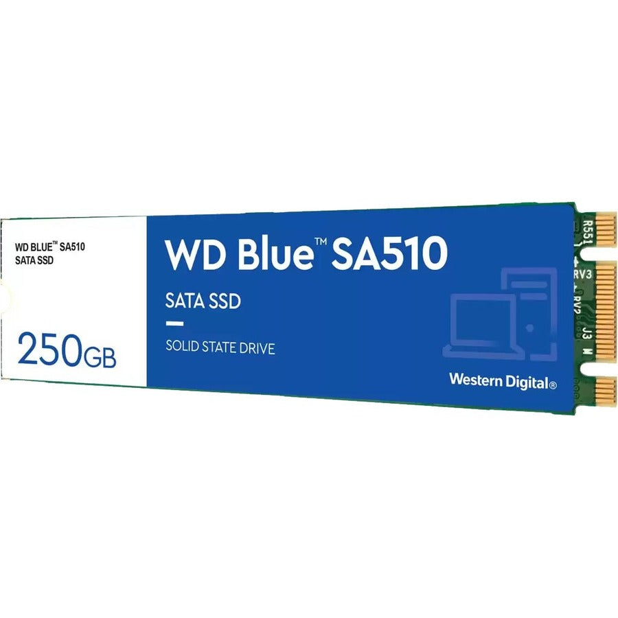 Disque SSD WD Blue SA510 WDS250G3B0B 250 Go - M.2 2280 interne - SATA (SATA/600) WDS250G3B0B