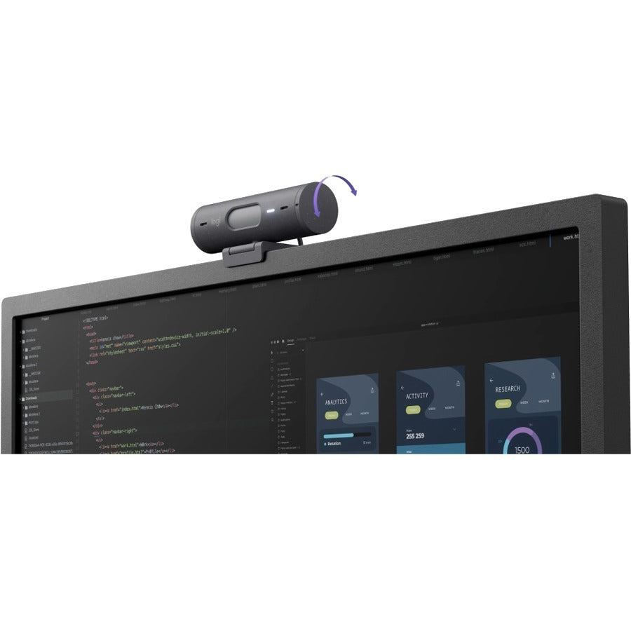 Webcam Logitech BRIO 505 - 4 Mégapixels - 60 ips - Graphite - USB Type C 960-001411