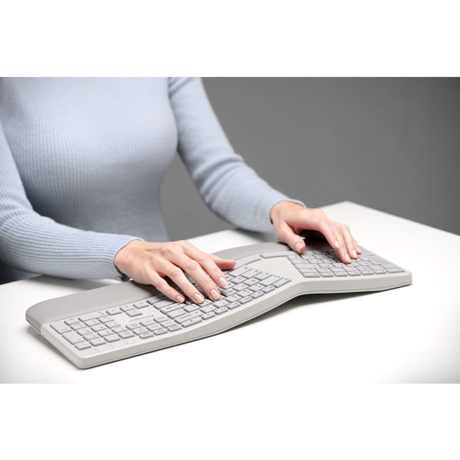 Kensington Pro Fit Ergo Wireless Keyboard and Mouse-Gray K75407US