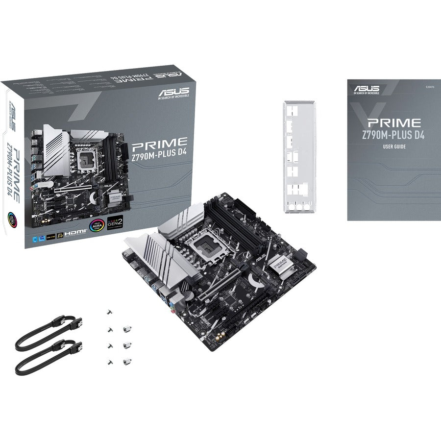 Asus Prime Z790M-PLUSD4 Gaming Desktop Motherboard - Intel Z790 Chipset - Socket LGA-1700 - Micro ATX PRIMEZ790M-PLUSD4