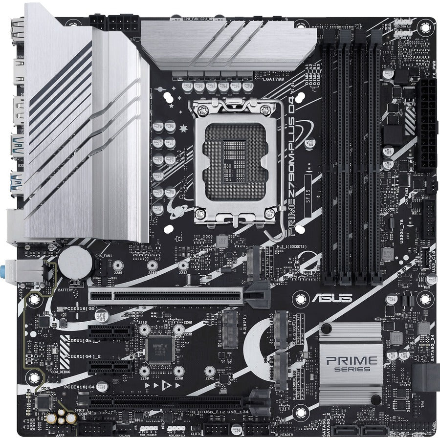 Asus Prime Z790M-PLUSD4 Gaming Desktop Motherboard - Intel Z790 Chipset - Socket LGA-1700 - Micro ATX PRIMEZ790M-PLUSD4