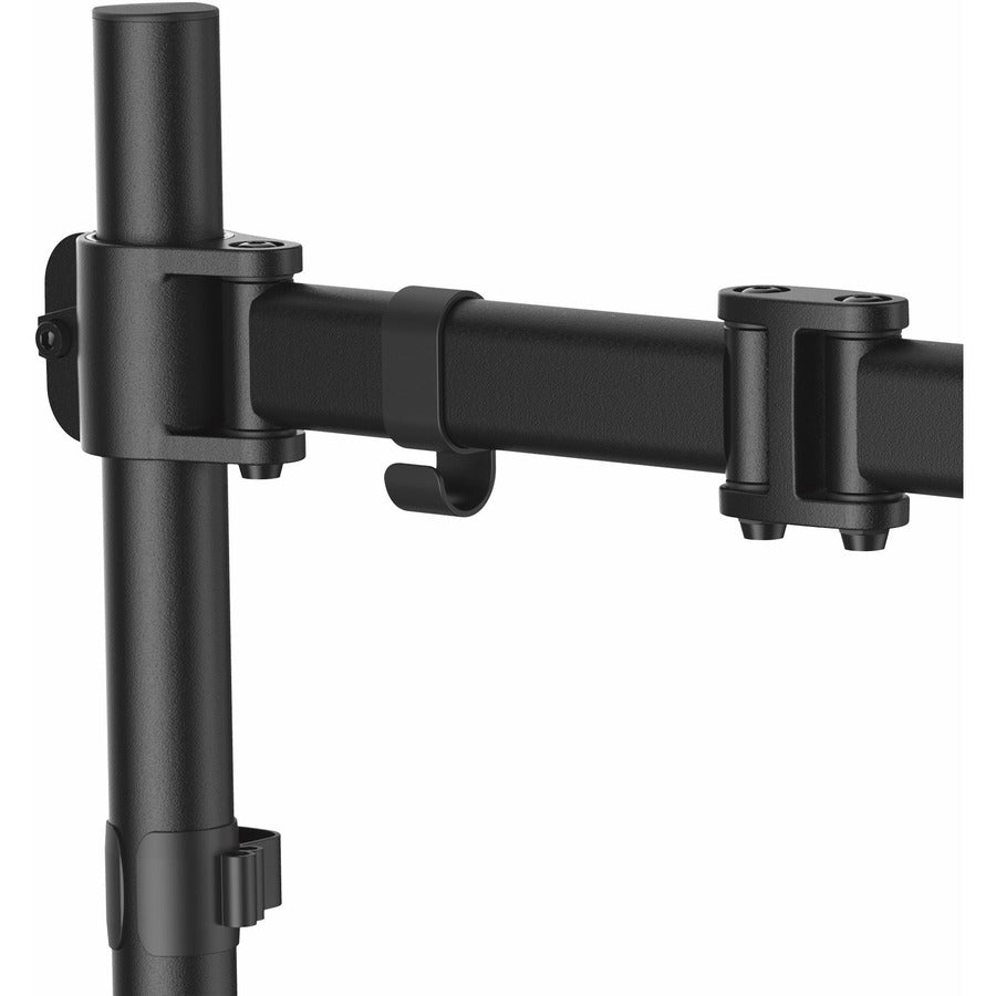 StarTech.com Desk Mount Monitor Arm 8kg VESA Displays - Articulating Single Monitor Pole Mount - Height Adjustable Arm - Clamp/Grommet ARMPIVOTB