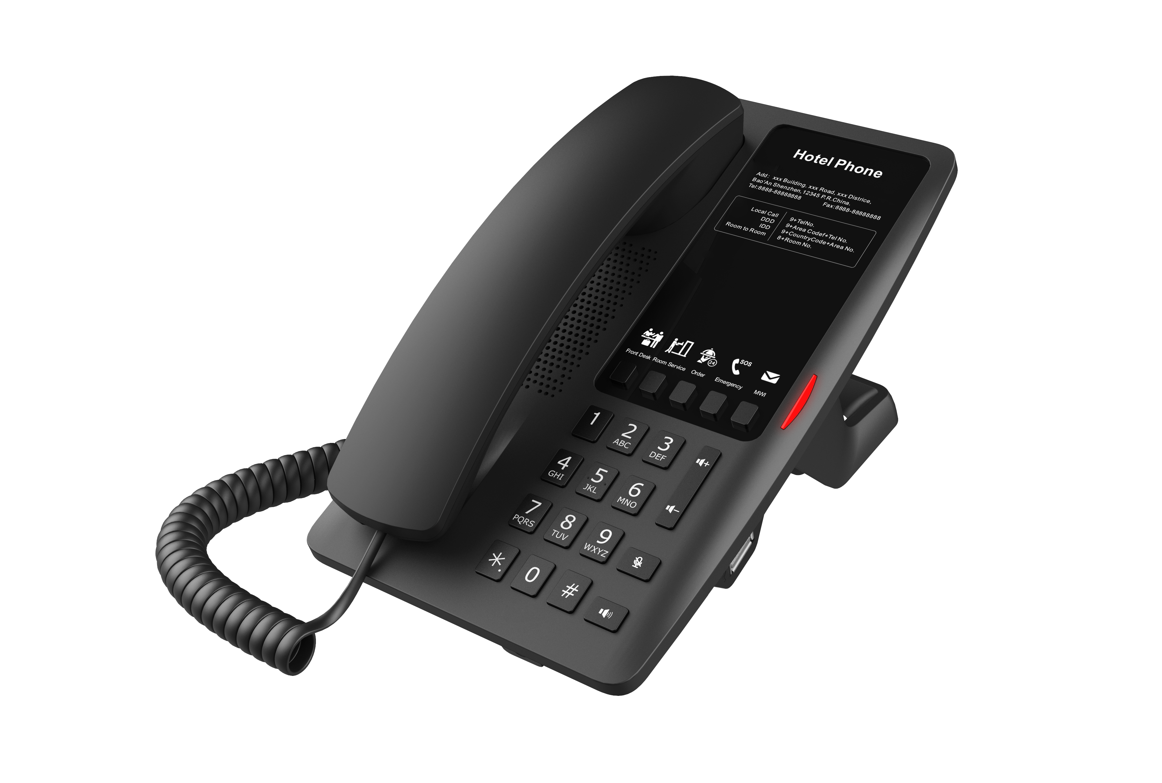 Fanvil H4W WiFi Hotel IP Phone - Black