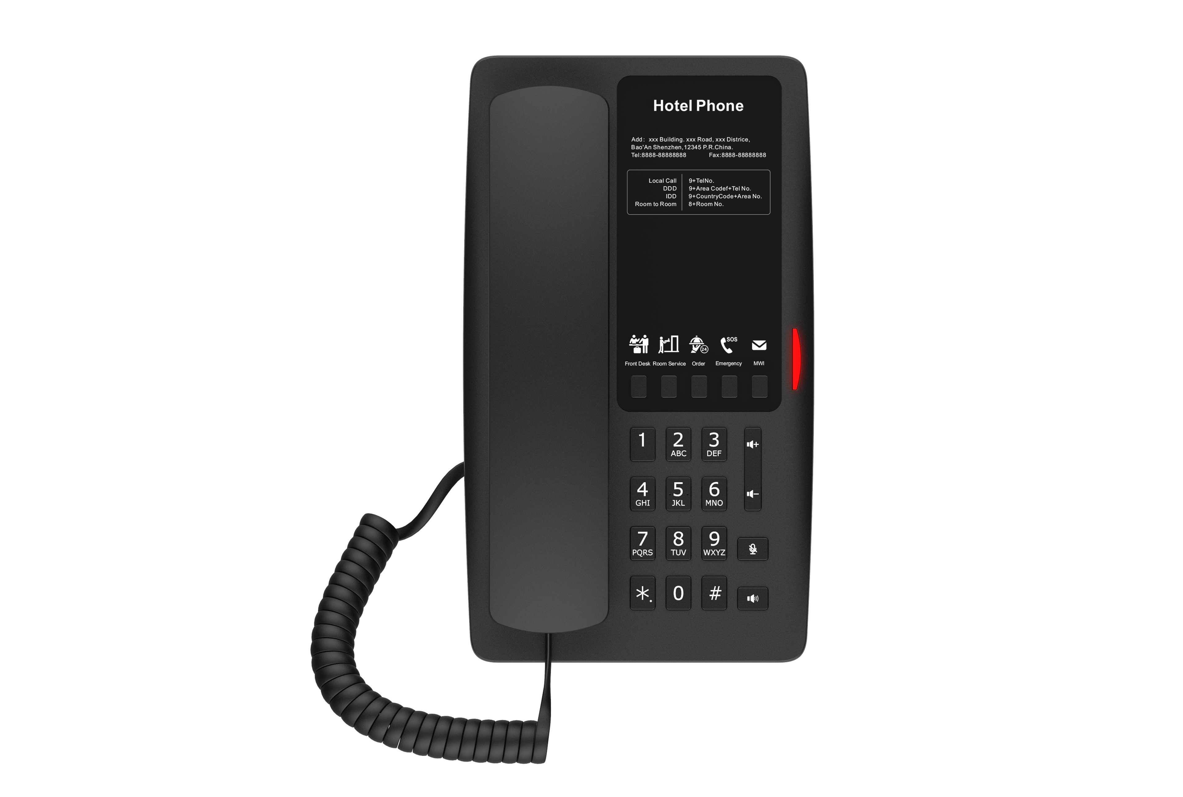 Fanvil H4W WiFi Hotel IP Phone - Black