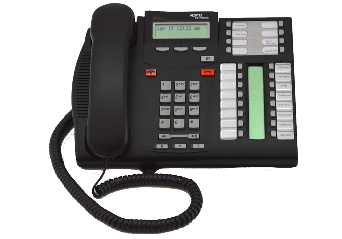 Téléphone numérique Nortel/Avaya T7316E Charbon - Remis à neuf