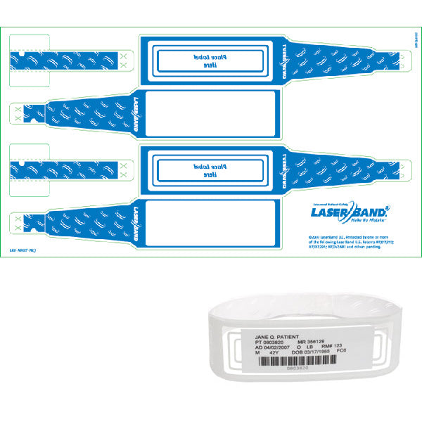 Zebra OmniBand Wristband LB2-ADULT-WL3-BLU