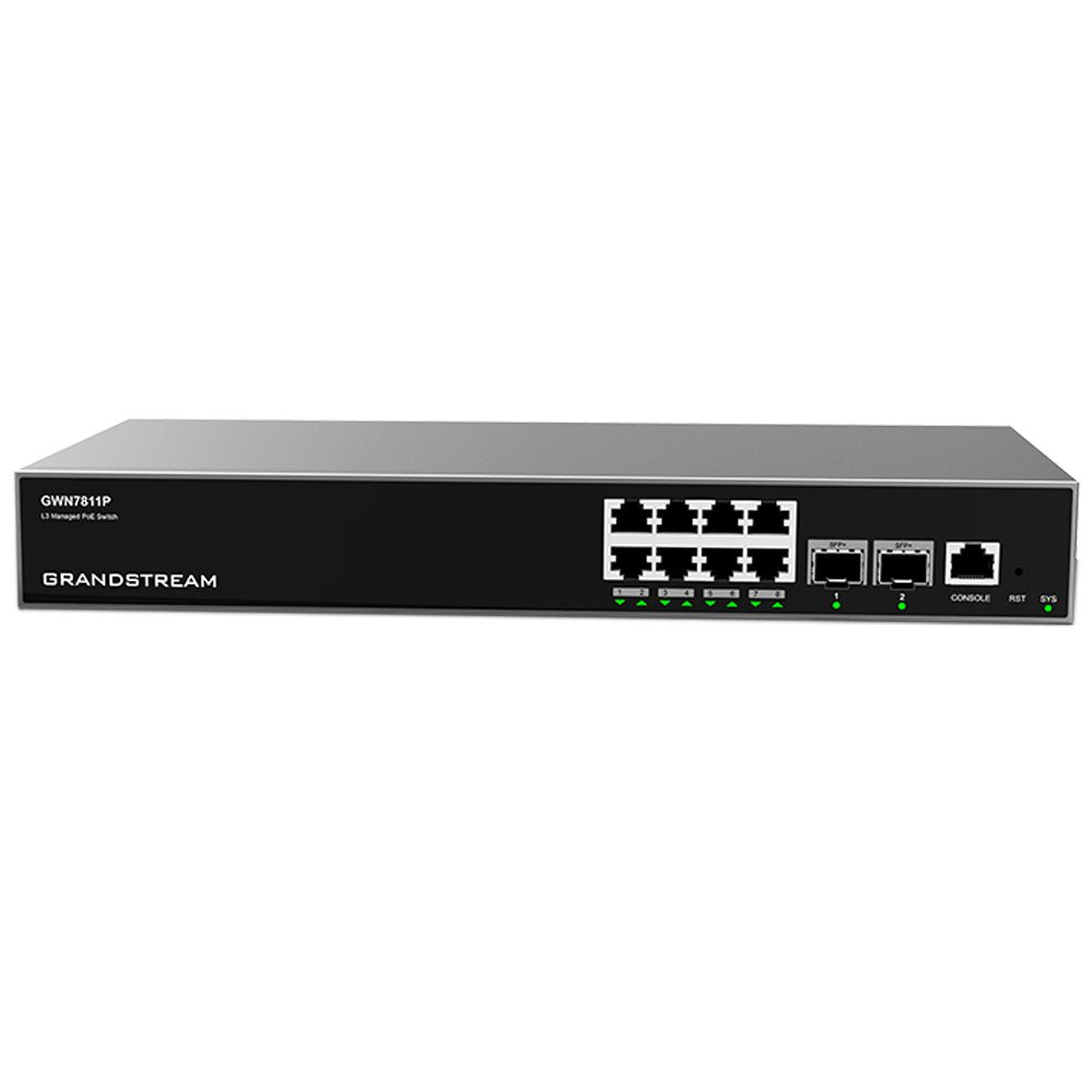 Grandtream 8 Port Layer 3 Enterprise POE Switch GWN7811P