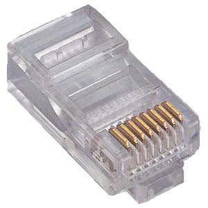 RJ45 CAT5E Modular Plug Connectors - EZ Type - 10 Pack