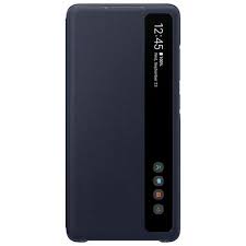 Samsung Smart Clear View Carrying Case Samsung Galaxy S20 FE 5G Smartphone - Navy EF-ZG780CNEGCA
