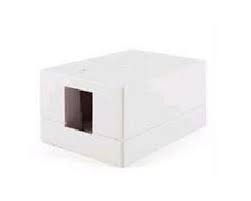 Wirewerks Surface Mount Box - 1 Port - White