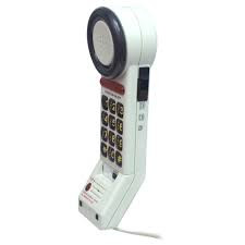 Med-PatXL2050 Téléphone monobloc avec bouton-poussoir marche/arrêt extra large