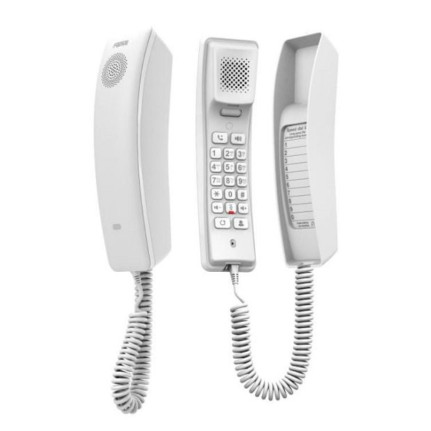 Téléphone d'hôtel IP compact Fanvil H2U - Blanc