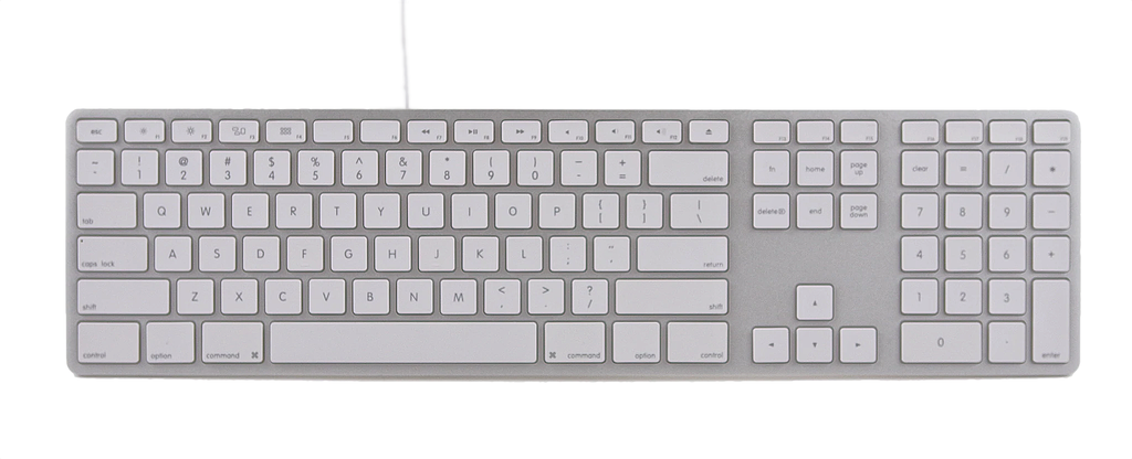 Matias Wired Aluminum Keyboard for Mac - Silver