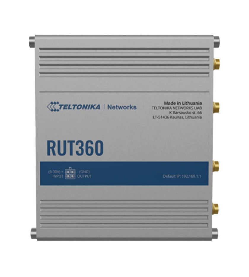 Teltonika RUT360 4G/LTE CAT6 WiFi Industrial Cellular Router