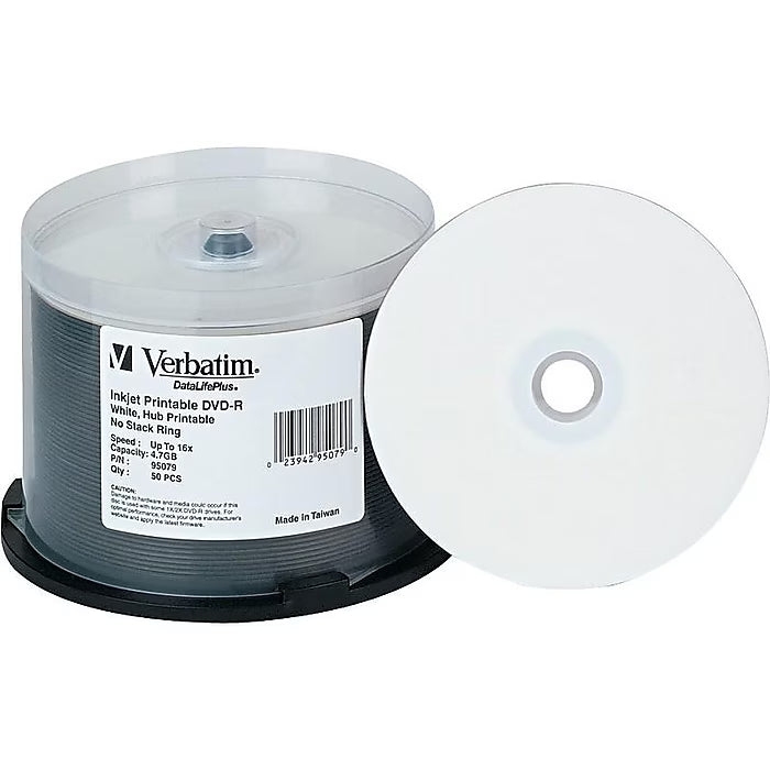 Verbatim DATALIFEPLUS DVD-R Media 95079-4X50PK