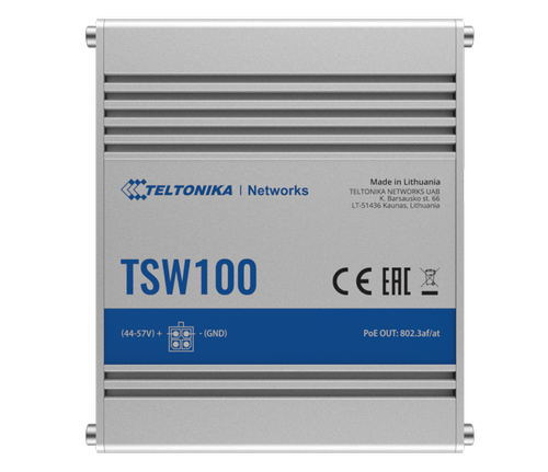 Teltonika 5-Port Unmanaged POE+ Switch (TSW100)
