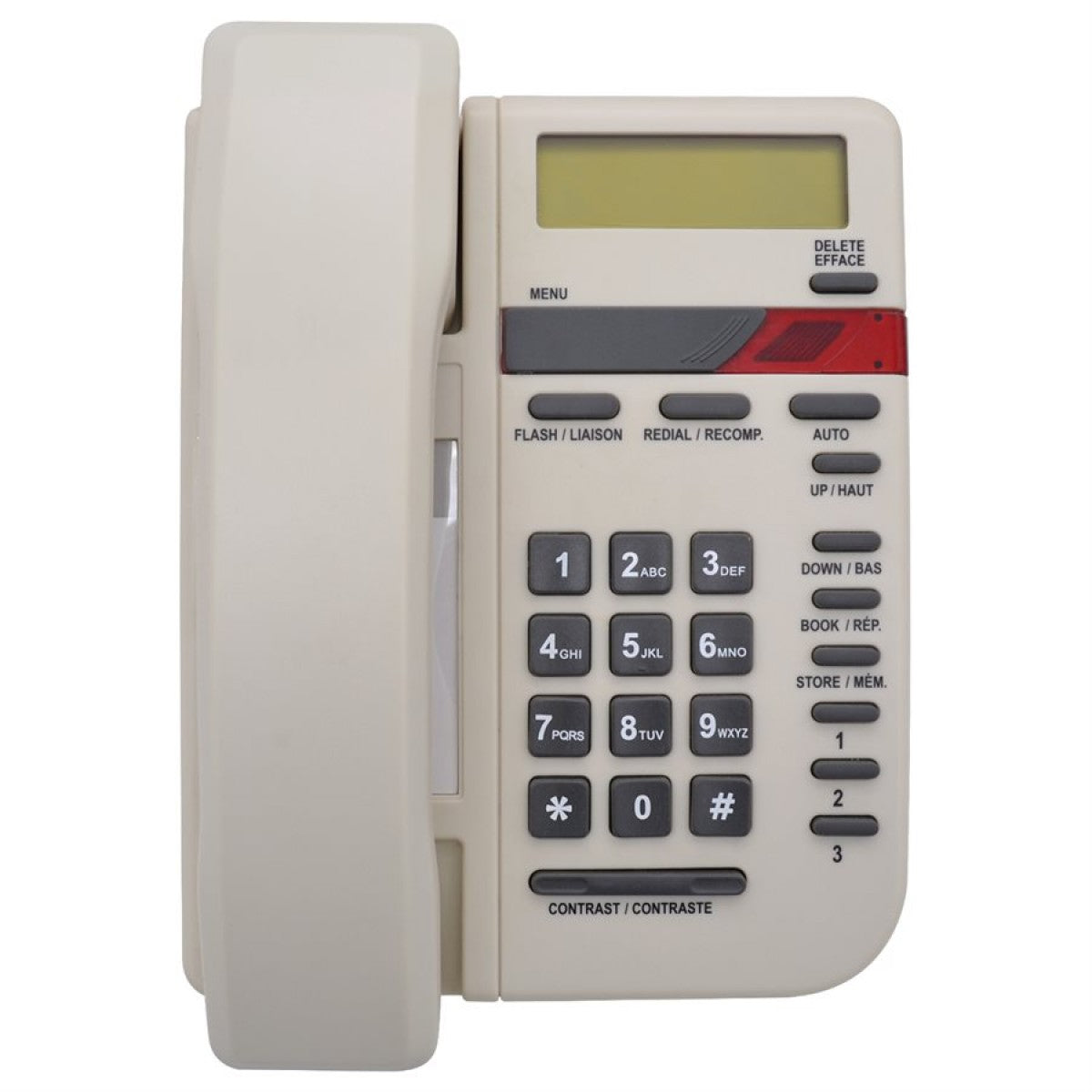 V100E Analog Phone White/Beige