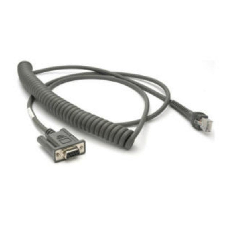 Zebra Coiled RS232 Serial Cable CBA-R37-C09ZBR